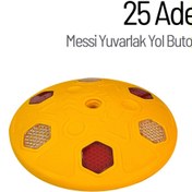 Resim İleri Trafik 25'li Messi Yuvarlak Yol Butonu Seti 