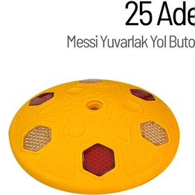 Resim İleri Trafik 25'li Messi Yuvarlak Yol Butonu Seti 