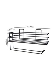 Resim Baharatlık Metal Havluluklu Siyah 