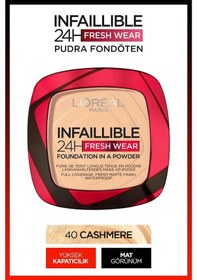 Resim Infaillible 24h Fresh Wear Pudra Fondöten 40 Cashmere 0 78845926 