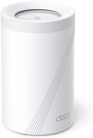 Resim TP-Link Deco BE65 1-pack, BE9300 Mbps, 4 × 2.5 Gbps Portlar, 320 MHz Kanallar, 6 GHz Bandında Çalışır, 200 Cihaza Kadar Bağlanılabilirlik, VPN, WPA3, Üç Bantlı Wi-Fi 7 Mesh Sistemi 