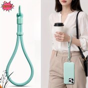 Resim Yeni makaron, dopamin telefon askısı, bilek kayışı. Toka ve bağlantı kartı. Hem erkekler hem de kadınlar için uygun. Telefon hırsızlık önleyici ve kamera, çanta, su bardağı, anahtar vb. için uygundur 