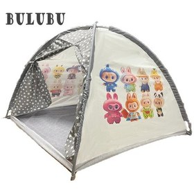 Resim Abbie Labubu 16 Figür Oyun Çadırı Bzi Gri 