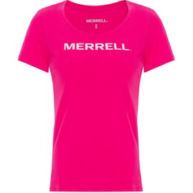 Resim Merrell Logo Kadın Pembe Tişört 