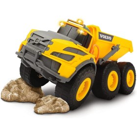 Resim Genel Markalar Dickie Lisanslı Volvo Sesli Ve Işıklı Taşıyıcı Kamyon Mafsallı Kamyon Dickie Articulated Hauler 