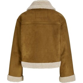 Resim Jack & Jones Svea Aviator Kadın Kahverengi Ceket 12278930-rub Kahverengi 