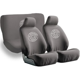 Resim Mirsepet Skoda Octavia ile uyumlu oto koltuk kılıfı penye dokusu sayesinde aracınıza şıklık katar Gri 