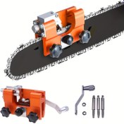 Resim Taşınabilir El Kolu Zincir Testere Bileme Kiti Tungsten Burr Dosya ile - 20.32cm-55.88cm Bıçaklar için Hızlı, Kolay Bileme, Dış Mekan & Çim Ekipmanları için İdeal 