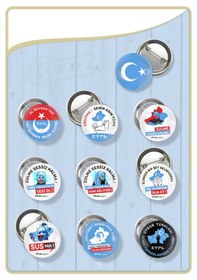 Resim Doğu Türkistan Özel Rozet Seti -02 Toplam 10 Parça 