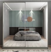 Resim Bodrum Sürgü Kapaklı Dolap Gardırop Füme 