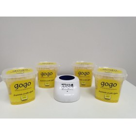 Resim Gogo Professional Naturel Boncuk 250 gr 4 Adet Mini Isıtıcı 