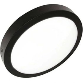 Resim Ack 24W Sıva Üstü Yuvarlak Led Panel Siyah Kasa 6500K 