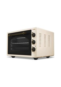 Resim Simfer 4295 Retro Bej 42LT Turbo Fan Mini / Midi Fırın - 6 Fonksiyon, Yoğurt Yapma & Buz Çözme Özellikli 