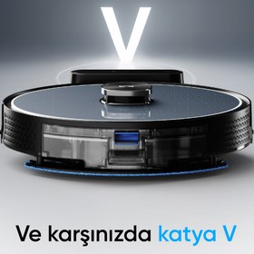 Resim Şımart katya V Akıllı Robot Süpürge 15000Pa Güçlü Emiş Gücü 6400mAh Yüksek Batarya 