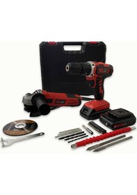 Resim Kleco KETM1875 750 W115 MM Avuç Taşlama + 18 V 10 MM Şarjlı Matkap 