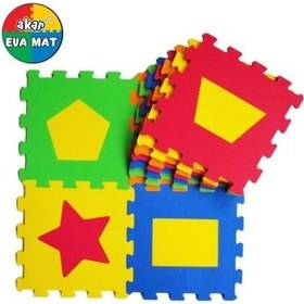 Resim Akar Yeni eco eva-955 Oyun Matı Geometrik Şekiller 7MM 33x33 9lu 