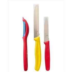 Resim Victorinox Sarı Kırmızı Soyacak Seti Çok Renkli 