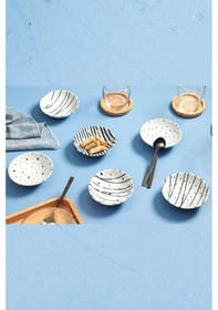 Resim Porland Sidereal 6'lı Karma Çerezlik Sosluk Kase Takımı 11,5cm 