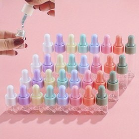 Resim 4/8 adet Seyahat Boyu Cam Damlatıcı Şişeler Renkli Kauçuk Kapaklarla - Esansiyel Yağlar, Cilt Bakımı için Dikdörtgen Sızdırmaz Amber Cam Şişeler - Sadece Elde Yıkanır, Amber Cam Damlatıcı Şişeler, Cilt Bakım Kabı, Şık Sağlık Ürünleri, Vidalı Kapaklı Damlatıcılar 