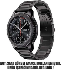 Resim Microsonic Huawei Watch GT5 46mm Metal Stainless Steel Kordon (Huawei Watch GT5 46mm ile Uyumlu Kordon, Akıllı Saat Kayışı) 