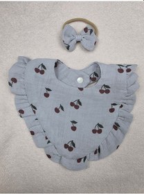 Resim Venedy's Terra Cherry Mama Önlüğü Set Açık Gri 