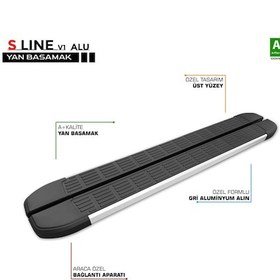 Resim Opel Grandland X S-Line Aluminyum Yan Basamak 183 Cm 2017 Üzeri 
