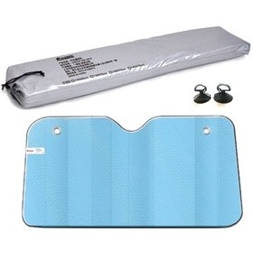 Resim Alüminyum Folyo Beş Katmanlı Kalınlaşma Araba Güneş Koruyucu Isı Yalıtımı Güneşlik 145x70cm Mavi 