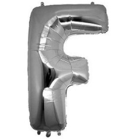 Resim Folyo balon harf f gümüş 40 inc p1 