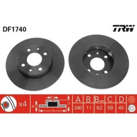 Resim VOTTO ARKA FREN DISKI AYNASI ALFA 145-146-155 1.4/1.6/1.7/1.8/1.9/2.0/2.5 92> Uyumlu 