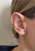Resim Okkostore Kadın Gold Rengi Kuzey Yıldızı Tragus Kıkırdak Piercing 