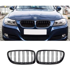 Resim E90 Bmw E90 Lci M3 2005-2008 Ön Böbrek Panjur Piano Black N11.189 