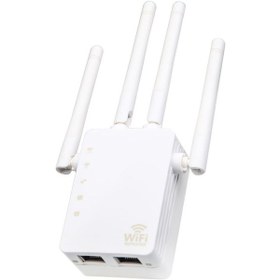 Resim Sones 5g/2.4g 1200mbps Wifi Menzil Genişletici Wifi Tekrarlayıcı 2 Ethernet Portlu Ab Fiş Beyaz 