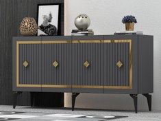 Resim 150 CM NOVA KONSOL ANTRASİT-ALTIN 