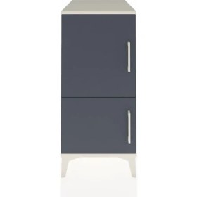 Resim Kronos Komodin 3 Raflı 2 Kapaklı 44X59X96 Aytaşı-Antrasit 