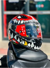 Resim LS2 KID PUNK GRİ-KIRMIZI ÇOCUK KASK 