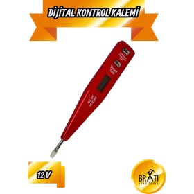 Resim BRATİ HAND TOOLS Dijital Ekranlı Kontrol Kalemi 12 V 