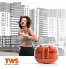 Resim Polosmart FS100 Dokunmatik Kablosuz Bluetooth 5.3 Tws Kulak Içi Kulaklık Kırmızı 