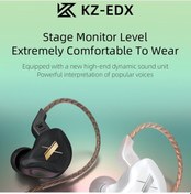 Resim Pazly Edx Profesyonel Kulaklık, Beyaz/siyah, 10mm Bass, Gürültü Önleme, Çıkarılabilir Kablo, 3.5mm, Kz Edx 