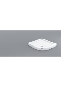 Resim Shower 80x80 Frey Oval Slimblok Duş Teknesi H:10 Cm 