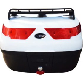 Resim Maxem SL40 Full Beyaz 40 Lt Suya Dayanıklı Motosiklet Çantası Geniş Depolama Alanı ile 