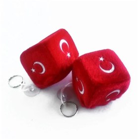 Resim RAMUKE Türk Bayraklı Vantuz Araba Süsü 2'li Paket 