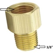 Resim 1/4X3/8 Sarı Orantılı Nipel Redüksiyon 