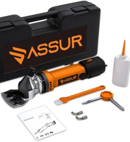 Resim Assur 350W Kademe Ayarlı Metal Şanzıman Koyun Kırkma Makinası Soğutmalı 