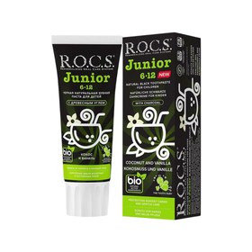 Resim Rocs Junior 6-12 Yaş Hindistan Cevizi Aromalı Diş Macunu - 6-12 Yaş 