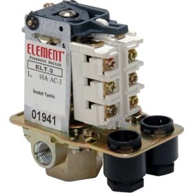 Resim Element 3-11 Bar Tahliyeli Üç Yollu Trifaze Basınç Şalteri 