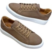 Resim Beyaz Düz Taban Sneakers Model Hakiki Deri Günlük Casual Erkek Ayakkabı 