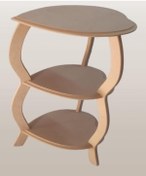 Resim Hobi Adn Dekoratif Kalplı Fiskos Sehpa Ahşap Mdf Ham Cnc Kesim 3 Raf El Yapım 