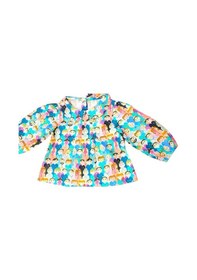Resim Çikoby Kız Bebek Çocuk Pamuklu Desenli Gömlek Pantolonlu Takım-10823-tarçın Tarçın 