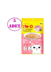 Resim Me-O Çizgili Orkinos Balıklı Krema Kedi Ödülü 5'li 4 x 15 G 