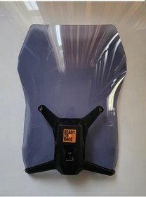 Resim Motocam Ktm Duke 390 Siperlik Ön Cam 2013-2023 Model 57cm Açıkfüme Renkli Uzun Cam 